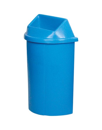 Recycling Containers Half Moon Bullseye™, Curbside, Plastic, 1 x 68L/18 US Gallon - [Cleaning Supplies Canada Discounts] - 519A-