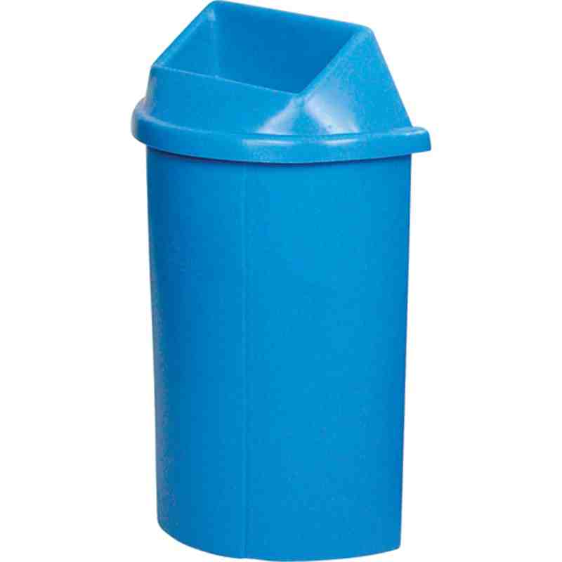 Recycling Containers Half Moon Bullseye™, Curbside, Plastic, 1 x 68L/18 US Gallon - [Cleaning Supplies Canada Discounts] - 519A-