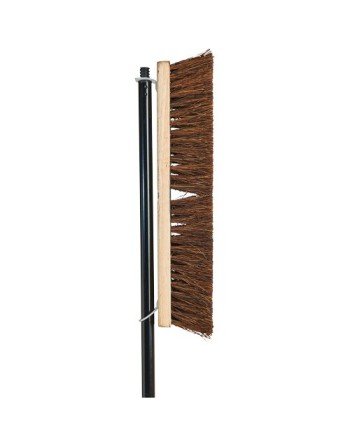 Hippo Side-Clipped Contractor Push Broom with Handle, 18", Coarse, Palmyra Bristles - [Cleaning Supplies Canada Discounts] - PB-