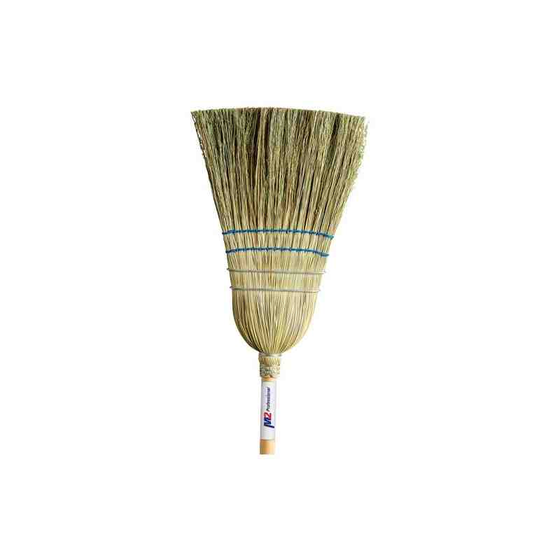 Heavy-Duty Corn Broom, 2-String, Wood Handle - [Cleaning Supplies Canada Discounts] - BC-108 - [DefendUse.com]