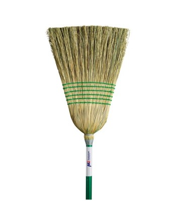 Light-Duty Corn Broom, 6-String, Wood Handle - [Cleaning Supplies Canada Discounts] - BC-107 - [DefendUse.com]