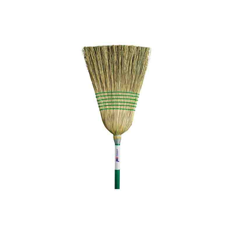 Light-Duty Corn Broom, 6-String, Wood Handle - [Cleaning Supplies Canada Discounts] - BC-107 - [DefendUse.com]