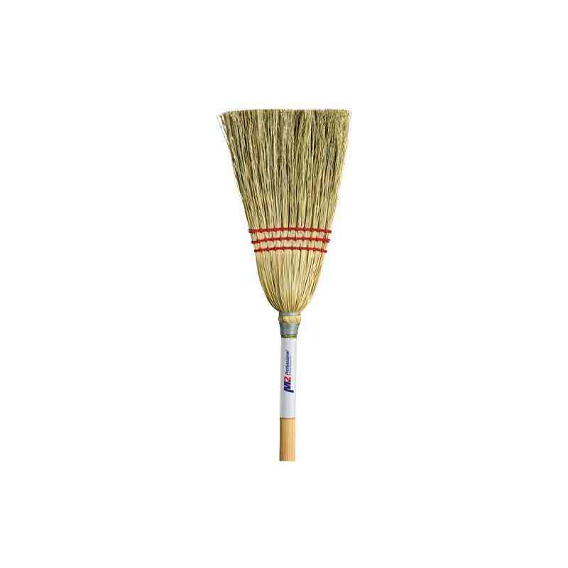 Lobby Corn Broom, 3-String, Wood Handle - [Cleaning Supplies Canada Discounts] - BC-103 - [DefendUse.com]