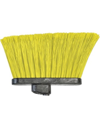 M2 PROFESSIONAL  Large Angled Broom Head with DuoAngle Thread, 9" Long - [DefendUse.com] - BA-8306-YE - Cleaning Brooms