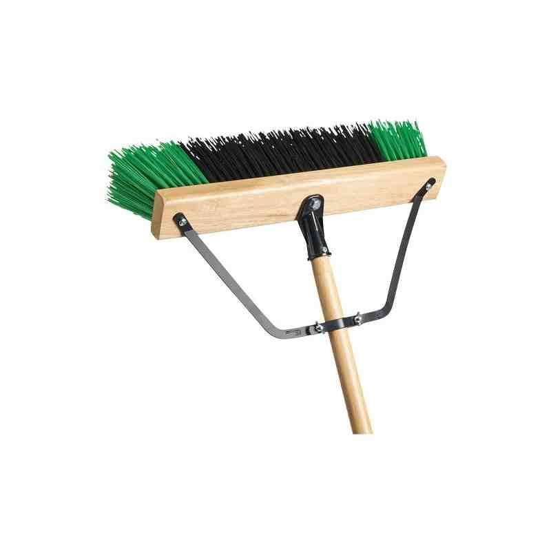 Bulldog Broom & Handle, 24", Coarse, PVC Bristles - [Cleaning Supplies Canada Discounts] - PB-BD700-GB24 - [DefendUse.com]