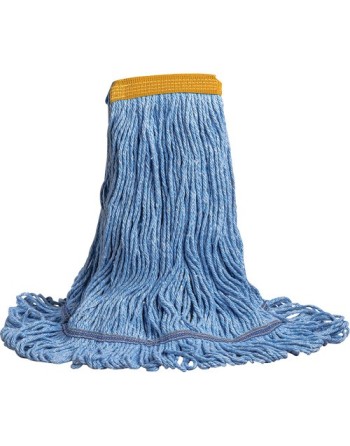 Swinger™ Wet Mop, Polyester/Rayon, Loop Style,Type: General Use,Colour: Blue,Head Band Coating: PVC - [Cleaning Supplies Canada 