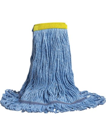 Swinger™ Wet Mop, Polyester/Rayon, Loop Style,Type: General Use,Colour: Blue,Head Band Coating: PVC - [Cleaning Supplies Canada 