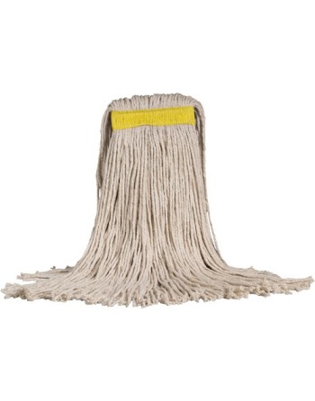 Cotton-Pro™ Wet Mop, Cotton, 24 oz., Cut Style,Type: General Use,Head Band Coating: PVC, - [Cleaning Supplies Canada Discounts] 