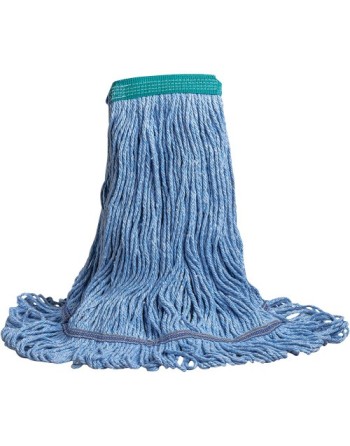 Swinger™ Wet Mop, Polyester/Rayon, Loop Style,Type: General Use,Colour: Blue,Head Band Coating: PVC - [Cleaning Supplies Canada 