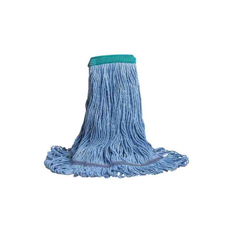 Swinger™ Wet Mop, Polyester/Rayon, Loop Style,Type: General Use,Colour: Blue,Head Band Coating: PVC - [Cleaning Supplies Canada 