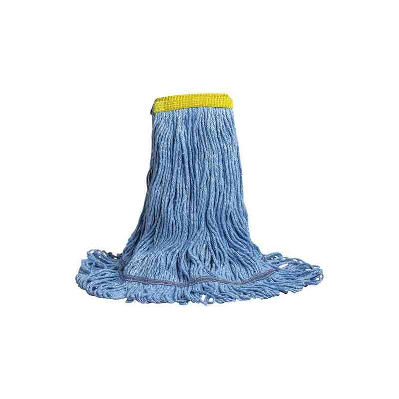 Swinger™ Blend Wet Mop, Polyester/Rayon, 24 oz., Loop Style,Type: General Use,Colour: Blue,Band Width: Narrow - [Cleaning Suppli