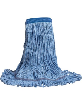 Swinger™ Blend Wet Mop, Polyester/Rayon, 16 oz., Loop Style,Type: General Use,Band Colour: Blue,Band Width: Narrow - [Cleaning S