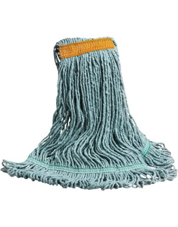 Swinger™ Wet Mop, Polyester/Rayon, Loop Style,Type: General Use,Colour: Green,Band Width: Narrow - [Cleaning Supplies Canada Dis