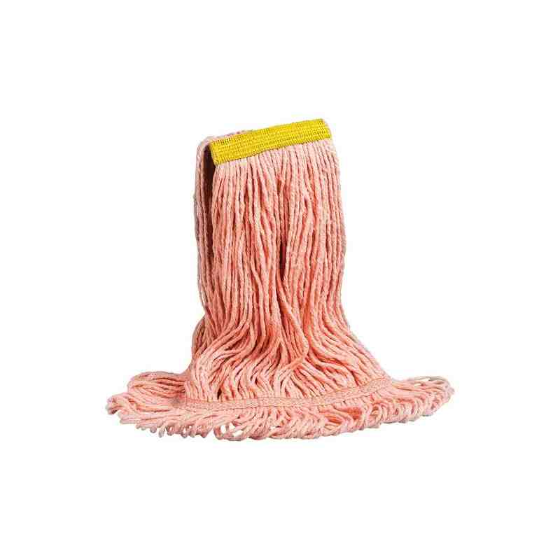 Swinger™ Wet Mop, Polyester/Rayon, Loop Style,Type: General Use,Colour: Orange,Head Band Coating: PVC - [Cleaning Supplies Canad