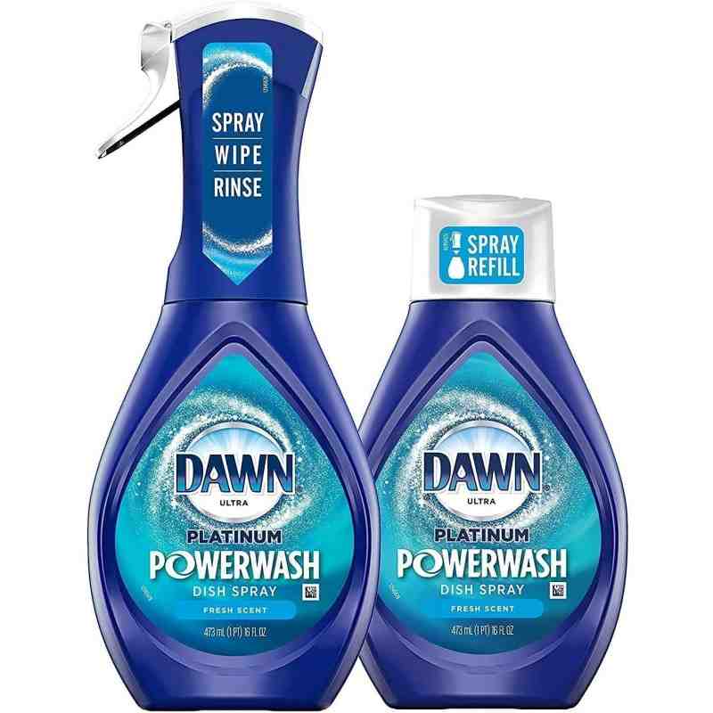 Dawn 37000-31836 Platinum Powerwash Dish Spray Starter Kit, Dish Soap, Fresh Scent Bundle, 1 Starter Kit 1 Refill, Case/3 - [Def