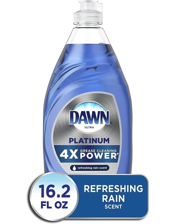 Dawn Platinum Dishwashing Liquid Dish Soap, Refreshing Rain, Case of 10/479ml - 1