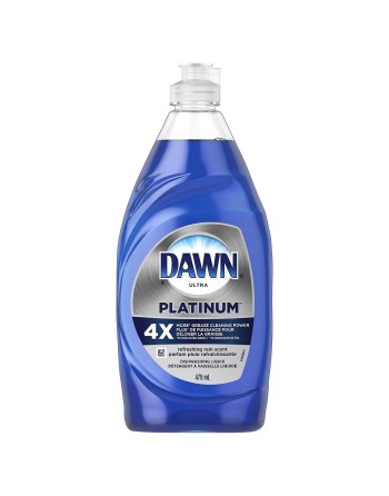 Dawn Platinum Dishwashing Liquid Dish Soap, Refreshing Rain Scent, 479 mL, Case of 10/479ml - 1