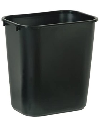 Rubbermaid 28-1/8 Quart White Rectangular Wastebaskets, 19, Case of 6 - 2