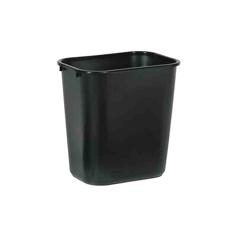 Rubbermaid 28-1/8 Quart White Rectangular Wastebaskets, 19, Case of 6 - 2