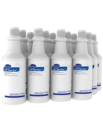 DIVERSEY 94476081 Crew, Super Blue Acid Bowl Cleaner Squeeze Bottle, Case of 12/946ml - [DefendUse.com] - 94476081 - Diversey Ho