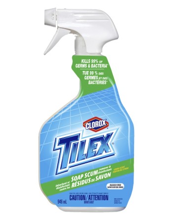 Tilex® 01152 Soap Scum Remover & Disinfectant Trigger Spray (32 fl. oz.), Lemon, 946 mL, Case of 9 - [DefendUse.com] - 01152 - T