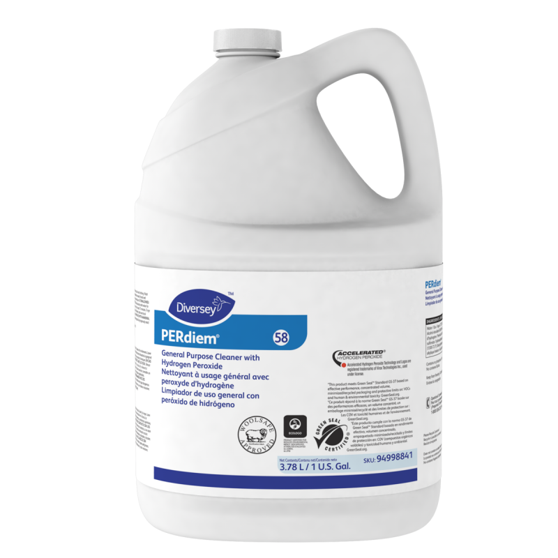 Diversey 4998841 PERdiem® General Purpose Cleaner with Hydrogen Peroxide 3.78L - 94998841, Case of 4x3.78L - [DefendUse.com] - 9