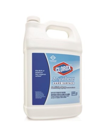 Clorox® Total 360® Hard Surface Sanitizer, Unscented, Clear, 3.78 Liters, 4/Case - [DefendUse.com] - 31651FM01 - Clorox® Cleanin