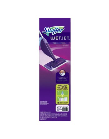 Swiffer 37000-92811 WetJet Starter Kit, Floor Mop, Floor Cleaner Spray, Case of 2 - [DefendUse.com] - 3700092811 - Swiffer® Clea