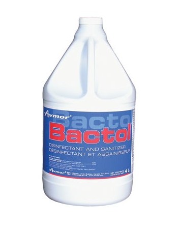 AVMOR BACTOL 2229278001  Disinfectant and Sanitizer - 4L, Case of 4 - [DefendUse.com] - 2229278001 - Avmor