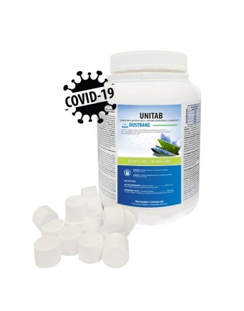 DUSTBANE 53379 Unitab Disinfectant & Sanitizing Tablets, Pail, 120 Tablets, Case of 2 - [DefendUse.com] - 53379 - Disinfect Solu