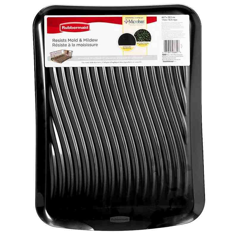 Rubbermaid Housewares, Drainboard 17.6x13.183" - Black, Case of 6 - [Cleaning Supplies Canada Discounts] - 1862984 - [DefendUse.