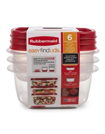 Rubbermaid Housewares, Easy Find Lid Value Pack - Medium, Case of 4 - [Cleaning Supplies Canada Discounts] - 1788609 - [DefendUs