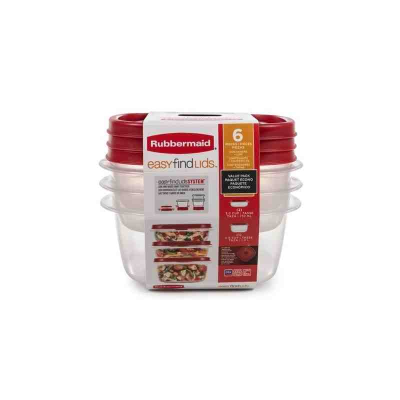 Rubbermaid Housewares, Easy Find Lid Value Pack - Medium, Case of 4 - [Cleaning Supplies Canada Discounts] - 1788609 - [DefendUs