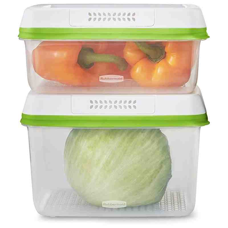 Rubbermaid Housewares, Fresh Works Produce Saver Set 2pc (SM-LG), Case of 2 - [Cleaning Supplies Canada Discounts] - 1951438 - [