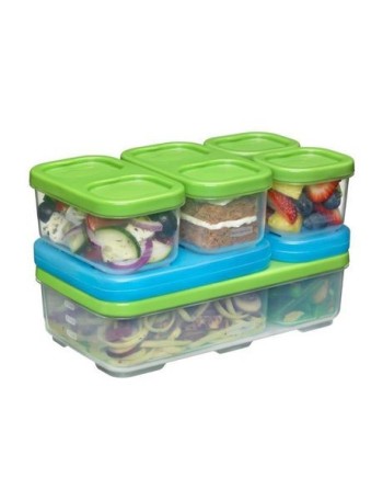 Rubbermaid Housewares, Kit Various Lunchbox Small ENTRE 9pc CA - RPBLU, Case of 4 - [Cleaning Supplies Canada Discounts] - 20251