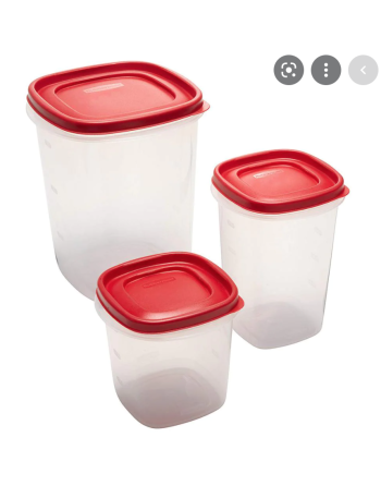 Rubbermaid Housewares, Easy Find Lids 6-Piece Food Storage Container Set-1907720, Case of 2 - [Cleaning Supplies Canada Discount