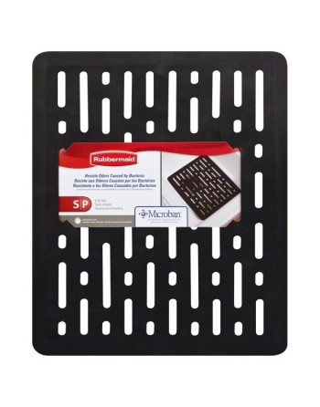 Rubbermaid Housewares, Small Sink Mat with Microban - Black, Case of 6 - [Cleaning Supplies Canada Discounts] - 1G17-06-BLA - [D