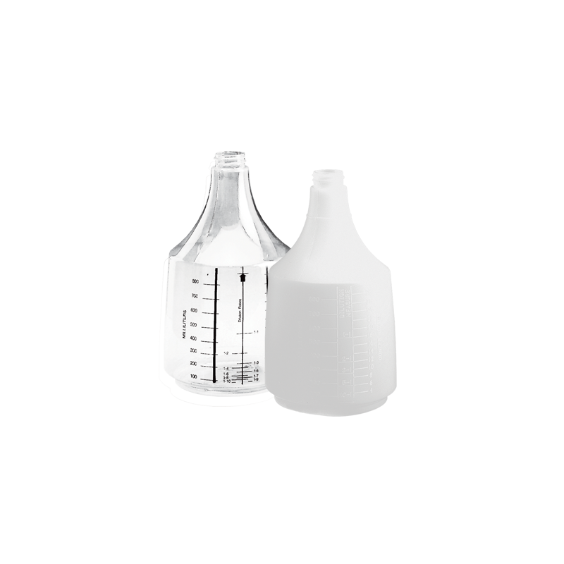 Bottle - Round 36oz w/Scale - 28/400 - HDPE Natural - 1