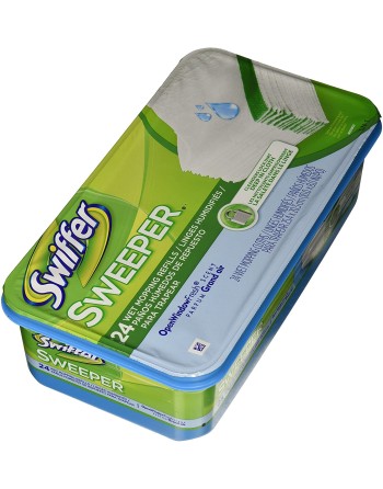 Swiffer® 37000-35155 Sweeper Wet Mop Refill, White, 6 Packs/Case, 24 Refills/Pack - [DefendUse.com] - 37000-35155 - Swiffer® Cle