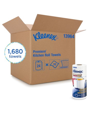 Kleenex® Premiere Kitchen Roll Towel, 1 Ply, 24 Rolls/Case - [DefendUse.com] - 13964 - Kleenex®