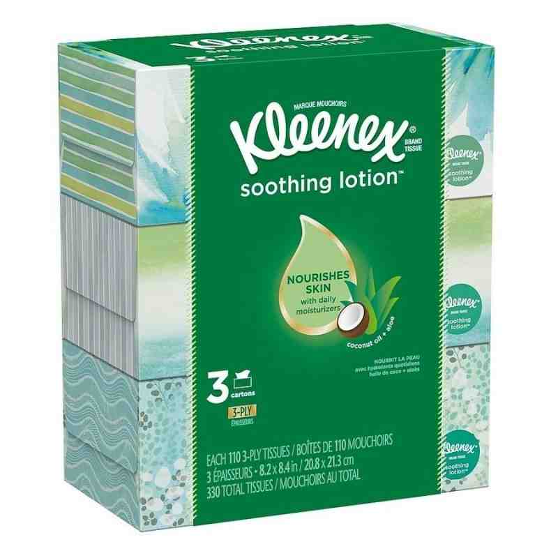 Kleenex Soothing Lotion™ Tissue, 3-Ply, White, 8 Packs/Case, 3 Boxes/Pack - 1