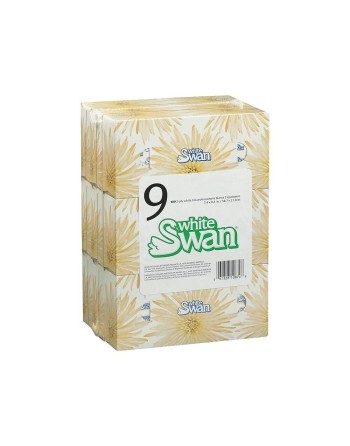 White Swan® 2-ply Facial Tissue Poly Pack, 4 Poly Backs, 9 Cartons - 1