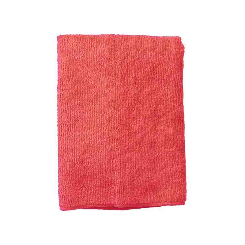 Supremo Microfiber General Purpose Cloth 16" x 16" Red, 12/Pack - 1