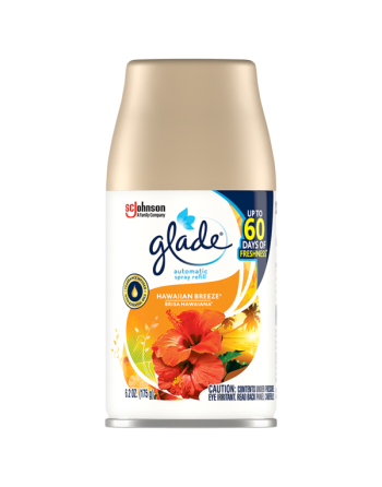 Glade Automatic Spray Air Freshener, Hawaiian Breeze Refill, Case of 6/175g - 1