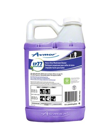 AVMOR 2096278001 EP77 EcoPure™ Heavy-Duty Washroom Cleaner, 4 L, Case of 4 - [DefendUse.com] - 2096278001 - Avmor