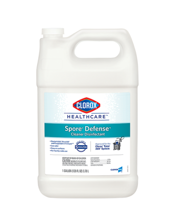 CLOROX  Clorox Healthcare® Spore Defense™ Cleaner Disinfectant, Jug Container Size: 3.78 L - 1