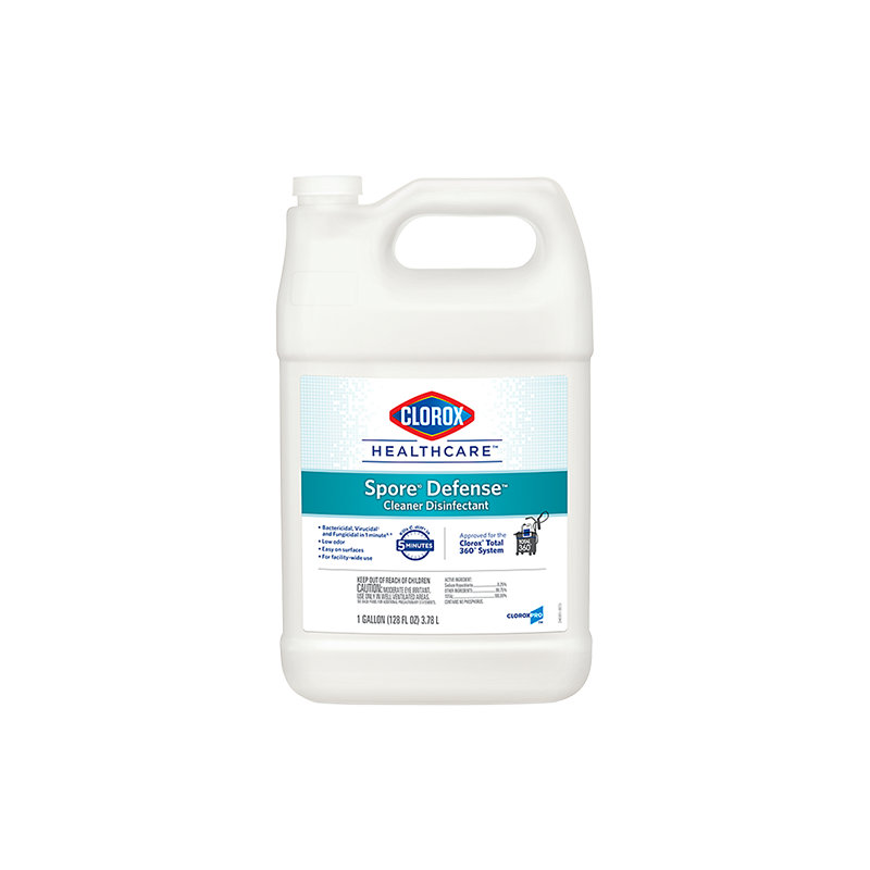 CLOROX  Clorox Healthcare® Spore Defense™ Cleaner Disinfectant, Jug Container Size: 3.78 L - 1