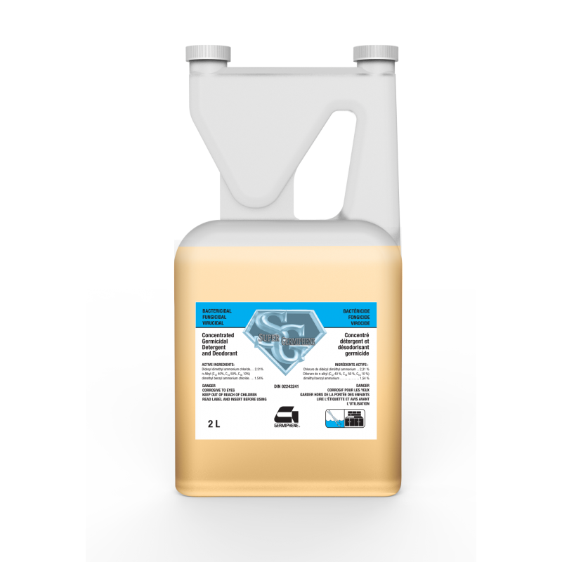 GERMIPHENE  Super Germiphene® Disinfectant, Jug Container Size: 2 L - [DefendUse.com] - SGM-XL-CON - Germiphene Corp Disinfectan