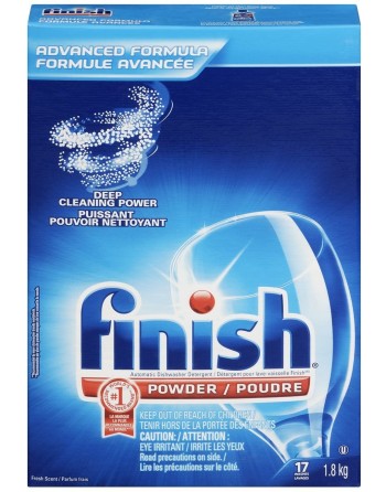 Finish® CB320387 Auto Dish Detergent Powder - Fresh Scent, 1.8 kg, Case of 10/CT - [DefendUse.com] - CB320387 - Finish®