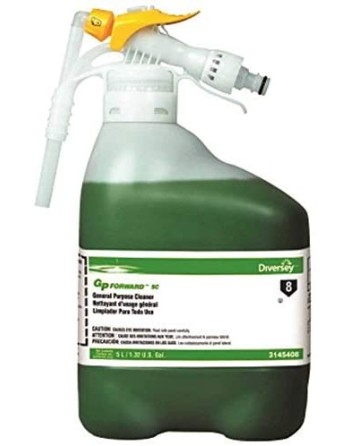 Diversey™ 93145408 GP Forward™ SC General Purpose Cleaner, Green Liquid, Citrus Fragrance, 5L, Sold Individually - [DefendUse.co